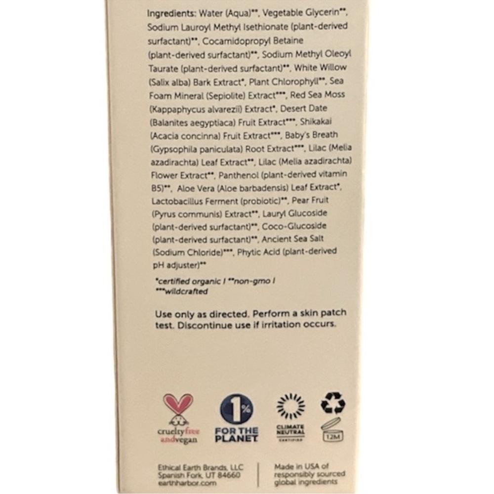 Earth Harbor Deep Pore Cleanser with Natural Ingredients